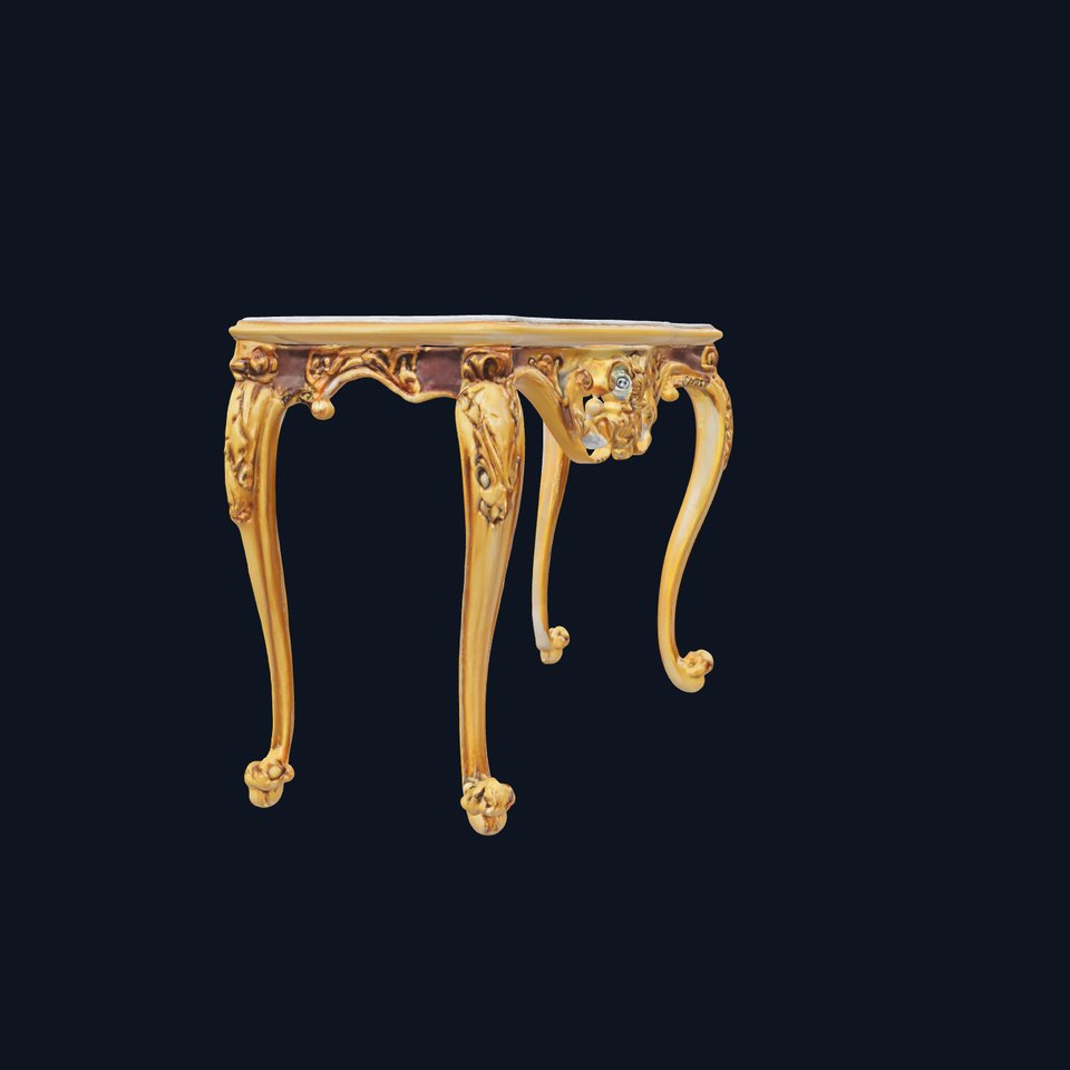 Baroque Gold Console Table model pack